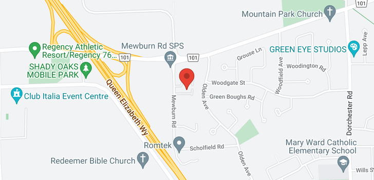 map of 12 -  2684 Mewburn Road